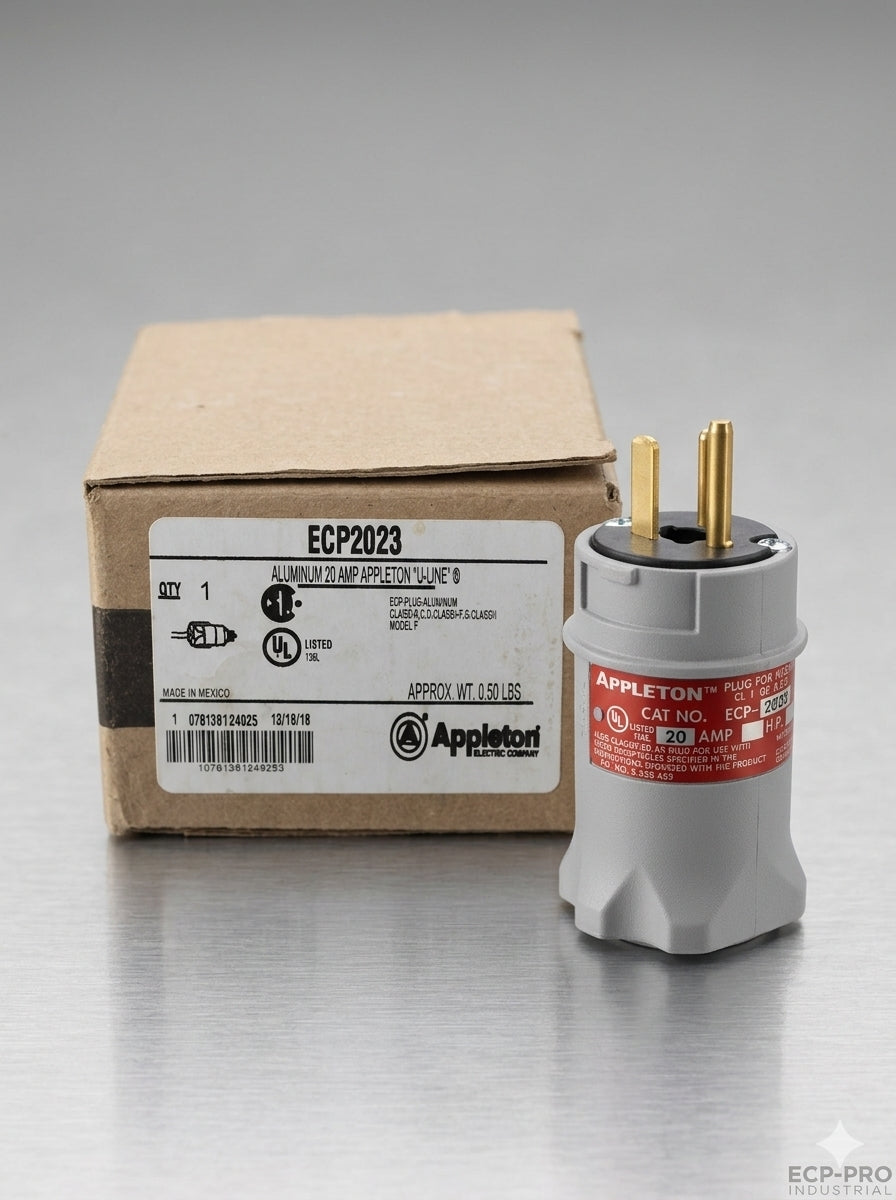 ENCHUFE ELÉCTRICO U-LINE APPLETON DE 20A 125V PARA ÁREAS CLASIFICADAS (ECP2023)