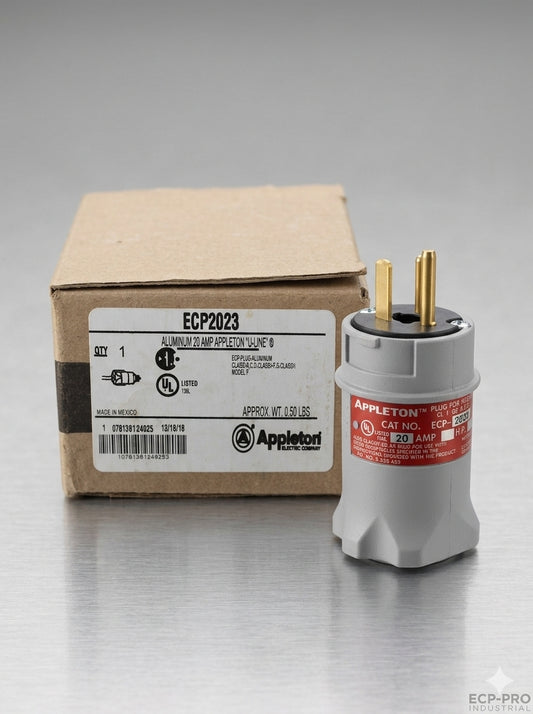 ENCHUFE ELÉCTRICO U-LINE APPLETON DE 20A 125V PARA ÁREAS CLASIFICADAS (ECP2023)