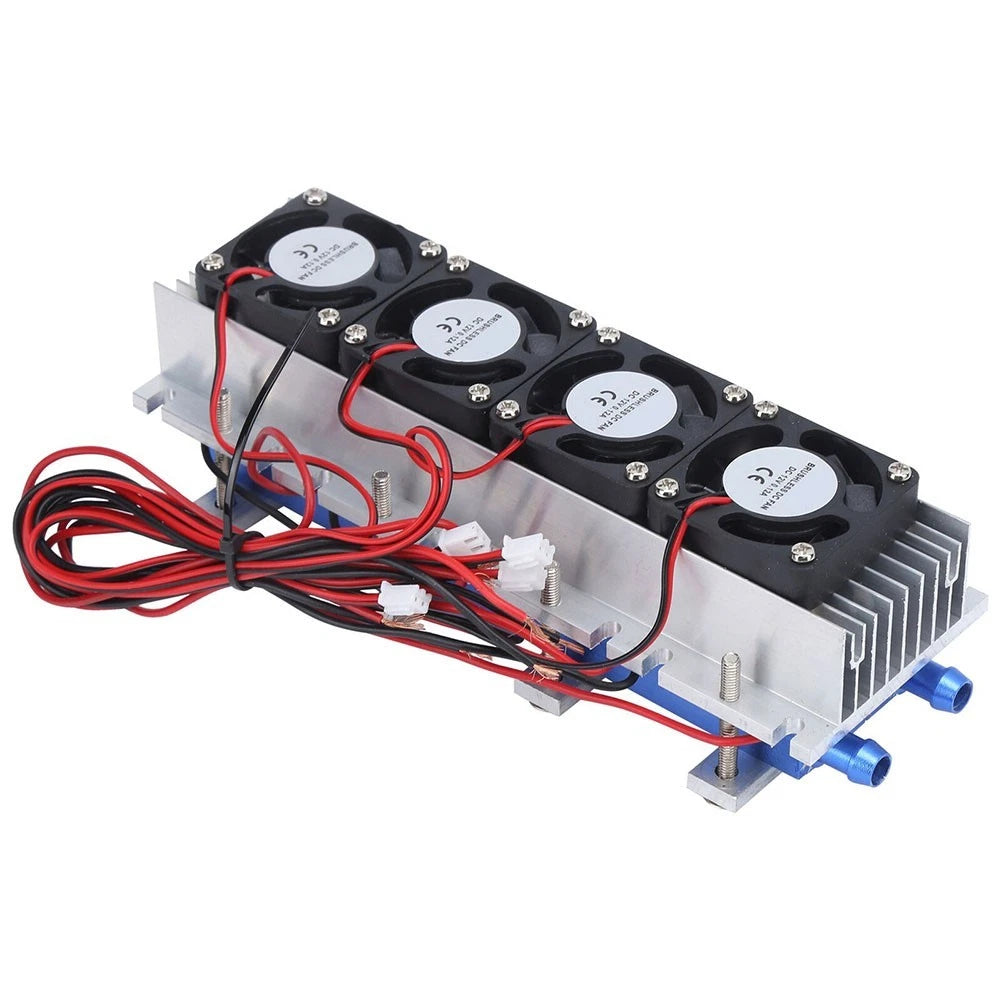 SISTEMA DE ENFRIAMIENTO TERMOELÉCTRICO PELTIER INDUSTRIAL DE 4 CHIPS (12V - 288W